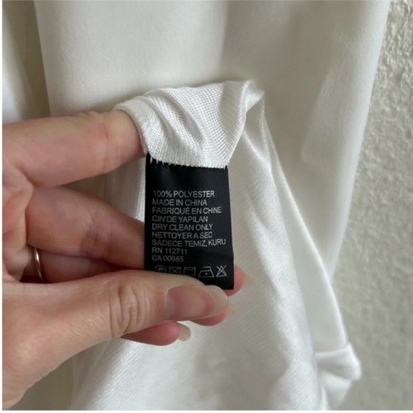 Jay Godfrey Biondi Off The Shoulder Ruffle Jumpsuit White NWT - Picture 8 of 8